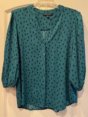 41 Hawthorn - Women’s Teal Scheana Blouse - NEW